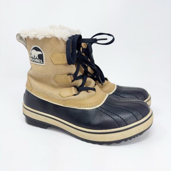 Sorel Women's Tivoli Waterproof Winter Snow Tan Duck Boots 8.5 - Picture 1 of 7